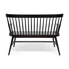 Made of 100% eucalyptus wood. Noble House Maharis Farmhouse Bench In Black 311328