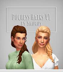 Duchess Hairs V1 A B Saurus On Patreon The Sims 4 Skin Sims Hair Sims 4
