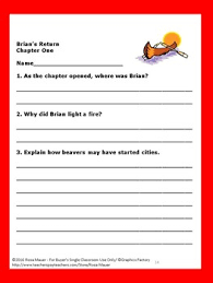 Brian S Return By Gary Paulsen Comprehension Questions Novel Study Hatchet Books Follow Rosa Mauer On Teach Comprehension Questions Hatchet Book Comprehension
