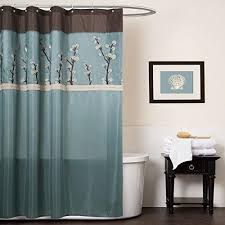 Shop thousands of high quality shower curtains designed and sold by independent artists. Aqua Blue Brown Graphical Nature Themed Shower Curtain Polyester Lightweight Detailed Winter Tree Color Block Printed Abstract Floral Pattern Classic Brown Shower Curtain Teal Bathroom Decor Green Shower Curtains