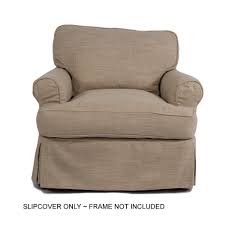 Sunset Trading Horizon Slipcover For T Cushion Chair In Linen Sunset Trading Su 117620sc 466082 In 2020 Slipcovers For Chairs Armchair Slipcover Slipcovers
