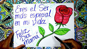 Como Dibujar Un Rosa Para El Dia De La Madre Youtube