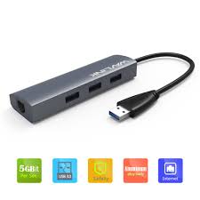 Us 13 58 Usb 3 0 To Gigabit Ethernet Adapter 3 Port Usb 3 0 Hub Bus W 10 100 1000 Rj45 Gigabit Ethernet Lan Port Converter Hub Wavlink Usb Converter Rj45