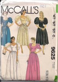 Vintage 80s Puff Sleeve Formal Dress Prom Dress By Honeymoonbus 9 99 Prom Dress Sewing Patterns Cocktail Dress Patterns Prom Dress Pattern