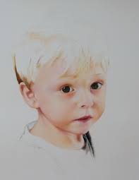 A very nice charity set me up with an artist who is doing a portrait of  Kaiden in pastels.