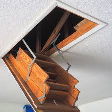 Scissor style attic stairs offer an easy to pull down heavy duty solution for reaching your attic space, designed to fit a wide range of attic sizes, with handrail and insulated door options. Things To Consider Before Buying An Attic Ladder