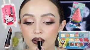 HELLO KITTY FALSIES?! SPONGEBOB MAKEUP?! Nostalgic GRWM