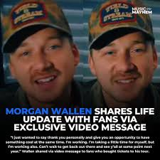 Morgan Wallen shared a life update with fans!