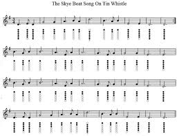 The Skye Boat Song Tin Whistle Sheet Music In 2019 Tin