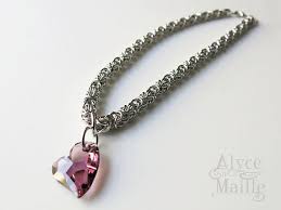 Check spelling or type a new query. Crystal Heart Drop Necklace Antique Pink Necklace By Alycenmaille Chainmaille Crystal Heart Necklace Crystal Choker Swarovski Crystal Hearts