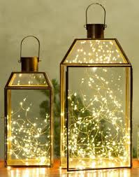 Ideas How Decorate Christmas Lanterns For Indoors And Outdoors 35 Decorating With Christmas Lights Christmas Interiors Christmas Lights Indoor Decor