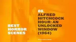 The nurse thinks that she is safe in the house but it turns out that there is a killer in the vicinity . Best Horror Scenes Alfred Hitchcock Hour An Unlocked Window 1964
