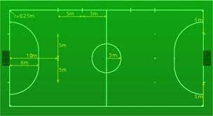 Para pemain yang tidak menendang mesti berada di jarak 9,15 meter di belakang titik penalti. Kriteria Ukuran Lapangan Futsal Titik Gawang Titik Pinalti Titik Sudut
