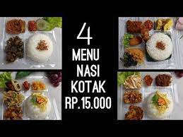 Menu Nasi Kotak Untuk Jualan Ide Menu Nasi Kotak Harga 15 000 Youtube In 2021 Resep Makanan Resep Masakan Makanan