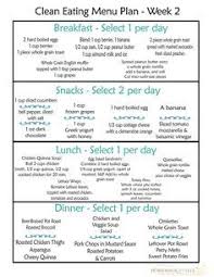 Clean Eating Meal Plan Week 2 Homemade For Elle Free Clean Eating Meal Plan Clean Eating Menu Clean Eating Diet Plan