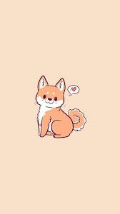 Dog superhero character in mask. Kawaii Cute Dog Wallpaper Cartoon Desktop