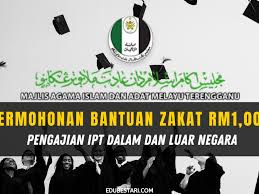 Bermula 1 januari 2015, majlis agama islam dan adat melayu terengganu (maidam) telah menggunakan sistem permohonan zakat secara atas. Permohonan Bantuan Zakat Maidam Rm1 000 Pengajian Ipt Dalam Dan Luar Negara Edu Bestari