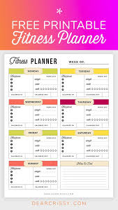 Free Printable Fitness Planner Meal And Fitness Tracker Start Today Fitness Planner Free Fitness Planner Fitness Planner Printable
