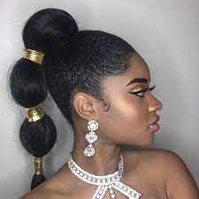 Even a simple ponytail has a charm of its own. The 50 Latest Hairstyles For Black Women Natural Hair Styles Natural Hair Updo Ponytail Hairstyles
