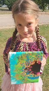 Young artist sells her 8x10 painting