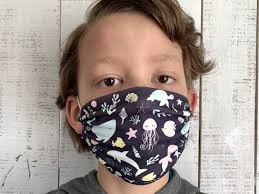 Kritter Haus Sea Animals Reusable Face Mask For Kids Adults Black In 2020 Face Masks For Kids Mask For Kids Face Mask
