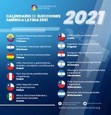 Últimas noticias, fotos, y videos de elecciones presidenciales 2021 las encuentras en perú21. Calendario Electoral America Latina 2021 Transparencia Electoral