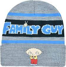 Concept One Family Guy Stewie Knitted Acrylic Cuffed Beanie Hat, Heather  Grey, One Size at Amazon Men's Clothing store