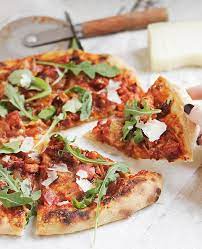 Delicious Pizza Recipe With Chorizo Sausage And Manchego Cheese Made With Lahey No Knead Pizza Dough And Home Delicious Pizza Recipes Delicious Pizza Recipes
