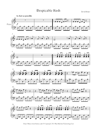 Zzounds.com has been visited by 100k+ users in the past month David Bruce Despicable Rush Sheet Music For Piano 8notes Com