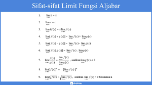 Contoh soal limit tak hingga | dunia belajar 40+ soal dan pembahasan matematika dasar limit tak hingga pada &mldr; Limit Fungsi Aljabar Definisi Sifat Metode Trigonometri Teorema