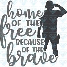 Download Home Of The Free Because Of The Brave Svg Home Of The Free Because Of The Brave PSD Mockup Templates