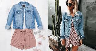 Féminisez au maximum votre silhouette avec des accessoires, des décolletés en v. Idees De Looks Pour Porter La Veste En Jean