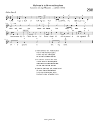 hymn: my hope is built on nothing less