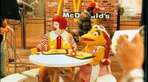 Birdie The Early Bird Ronald Mcdonald And Birdie The Early Bird Prepare To Film The End Scene For 1982 S Lighten Up It Was The 2nd Commercial Made Ronald Mcdonald Film Historical