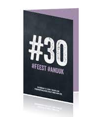 Hashtag 30 Jaar Feest Uitnodiging Paars Uitnodiging Verjaardagsuitnodiging Verjaardag Uitnodigingen