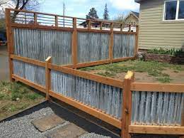See even more great ideas at www.camericaprojects.comcorrugated metal fence with wooden poststhis is craig for capn america projects. 15 Most Attractive Corrugated Metal Fence Inspirations For Amazing Exterior Jimenezphoto