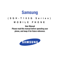If you don't know which option use for unlock your phone, please contact us. Samsung Sgh T105g Tracfone User Manual Manualzz