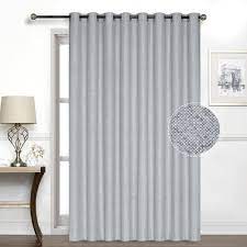Sliding doors have a fixed, stationary glass panel and a operable panel that slides horizontally across the stationary panel. Patio Door Curtains Thecurtainshop Com