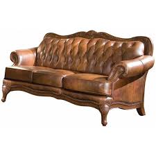 From the lastest styles of sleeper sofas to tufted leather couches, ashley homestore combines the latest trends with technology to give you the very best living room furniture. Coaster Victoria Leather Tufted Sofa With Rolled Arms In Warm Brown 500681
