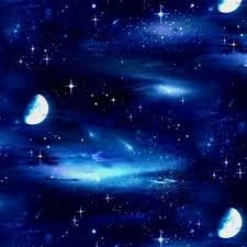 Galaxy Aesthetic Black And Blue Wallpaper Landscape Medley Night Sky Stars And Moon Dark Blue Cotton Fabric Night Aesthetic Night Sky Stars Sky Aesthetic