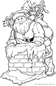 Don't forget the eight tiny reindeer! Free Christmas Printable Coloring Page Santa Claus Christmas