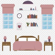 This streamlined, minimal bedroom contains plenty of storage hidden from view. Bedroom Furniture Illustration Beds Furniture Interior Design Png Pngegg