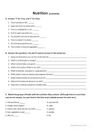 Worksheets and no prep teaching resources health science. 6th Grade Nutrition Worksheets Phenomenal Jaimie Bleck