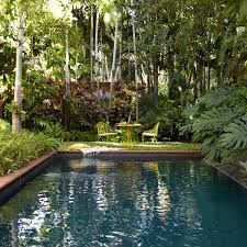 Draining the pool is not effective because the algae also live in the pipework, solar heaters, filter and pump. Dark Bottom Pool For The Ojai House A House In The Hills