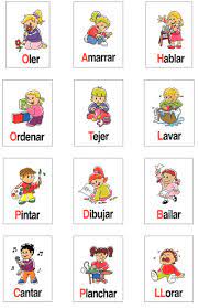 Loteria De Verbos Diario Educacion Verbos Para Ninos Tarjetas De Vocabulario En Espanol Verbos En Espanol