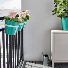 Ikea Socker Plant Pot With Holder Indoor Outdoor Turquoise Blumenkasten Blumen In Einer Schachtel Drinnen