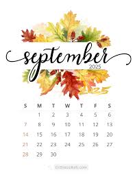 Free Printable September Calendars for 2025 – Vertical Designs » EntheosWeb