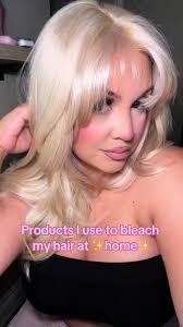 Diy hair bleach baby #diy #diyhair #bleachedhair #blondehair #blondie  #butterflycut ##makeup