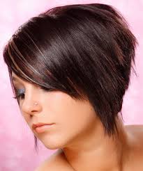 If you've been scouring google for the best ways to. Short Straight Dark Burgundy Brunette Hairstyle With Blonde Highlights