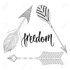 For to be free is not merely to cat toff one's chains, but to live in a way that respects and enhances the freedom of others. Boho Chic Ethnic Dreamcatcher With Feathers Arrows Freedom Royalty Free Cliparts Vectors And Stock Illustration Image 69000709